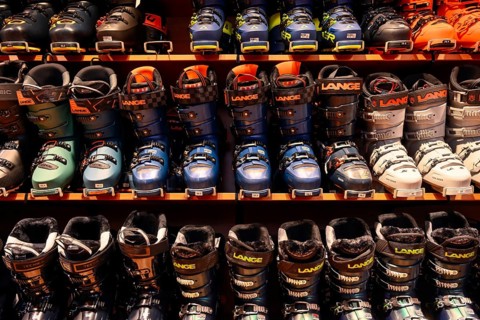 Ski Boots Sales Shelf