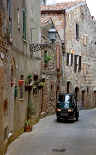 In the old town of Pitigliano
