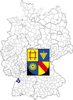 County of Rastatt in Baden-Wuerttemberg