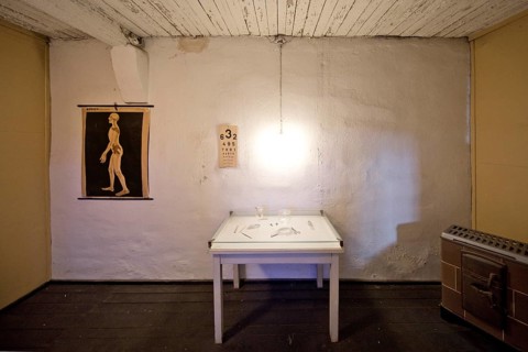 In the crematorium of the camp