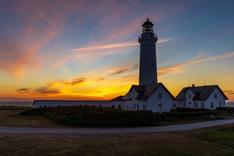 Evening atmosphere at Hirtshals lighthouse