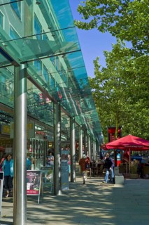 Covered pedestrian zone