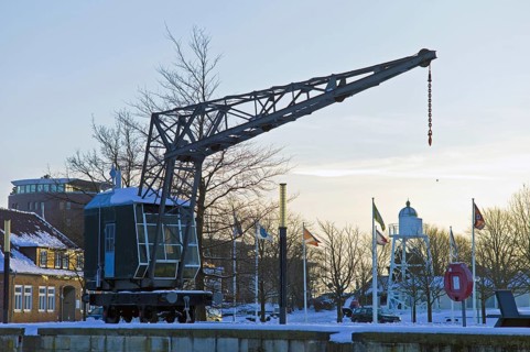 Steam shunting crane