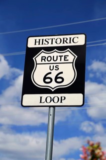 Sign in Seligman on historic Route 66 in the Wild West. Seligman