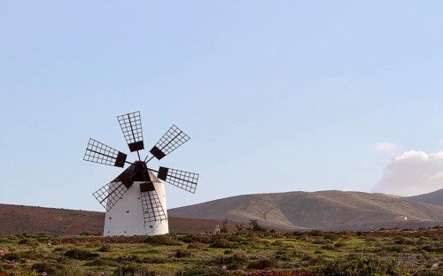 Typical windmill on Fuerteventura
