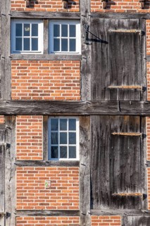 Half-timbering of a historic water mill