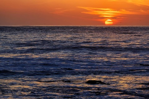 Sunset on the Atlantic Ocean