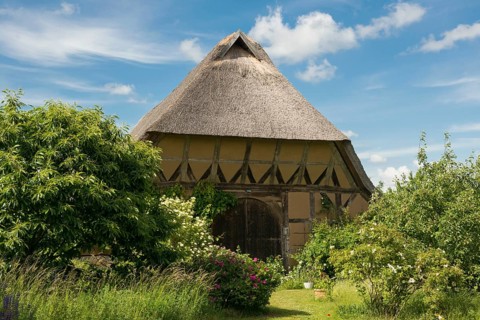 Thatched half-timbered house