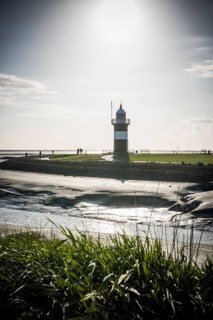 Black and white lighthouse