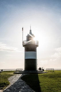 Black and white lighthouse