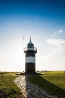 Black and white lighthouse