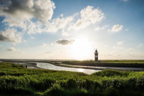 Black and white lighthouse