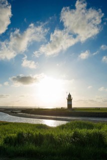 Black and white lighthouse