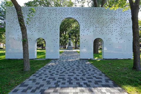 Gate in a park