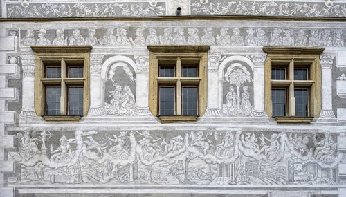 Historical Old Town with Sgraffito House