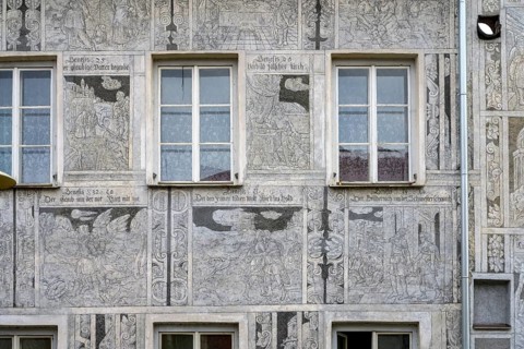 Historical Old Town with Sgraffito House
