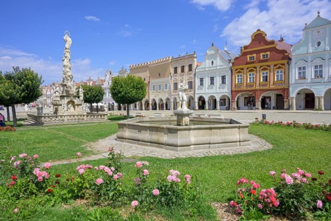 St. Mary's Column and Renaissance and Baroque Houses at Zacharias von Neuhaus Market Square