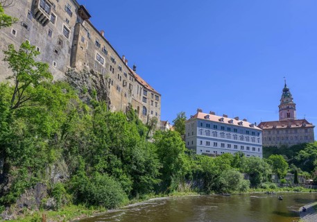 View up to the castle