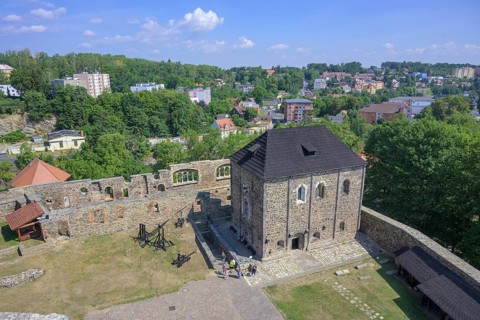 View of the Romanesque double chapel