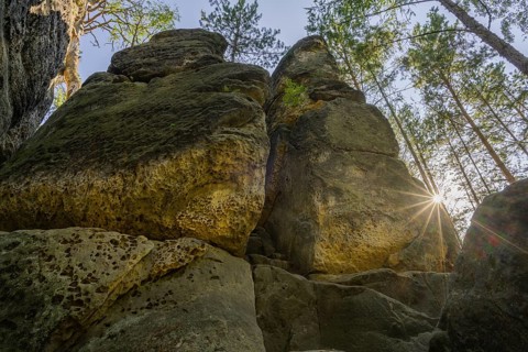 Rock labyrinth Skalni mesto Bludiste