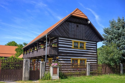 Old wooden house in the village