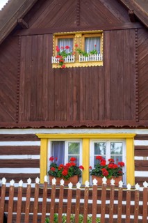 Old wooden house in the village