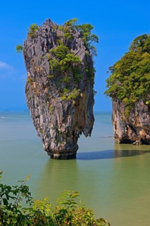 Striking rock formation on Khao Phing Kan Island