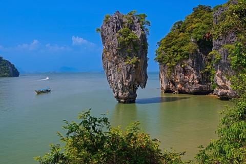 Striking rock formation on Khao Phing Kan Island