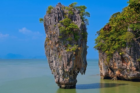 Striking rock formation on Khao Phing Kan Island