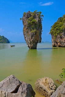 Striking rock formation on Khao Phing Kan Island