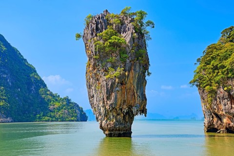 Striking rock formation on Khao Phing Kan Island
