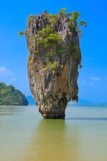 Striking rock formation on Khao Phing Kan Island