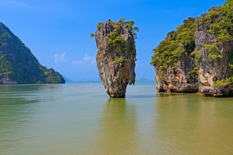 Striking rock formation on Khao Phing Kan Island