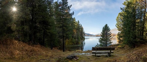 Lake Sils in autumn