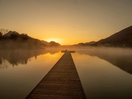 Morning atmosphere at sunrise