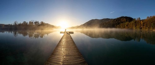 Morning atmosphere at sunrise