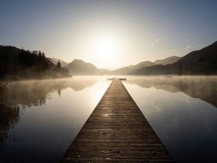 Morning atmosphere at sunrise