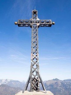 Franz Josef Cross on the Mountain Peak