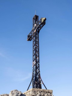 Franz Josef Cross on the Mountain Peak