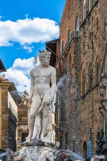 Fountain of Neptune in the Piazza della Signoria