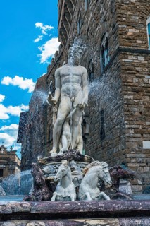 Fountain of Neptune in the Piazza della Signoria
