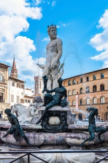 Fountain of Neptune in the Piazza della Signoria