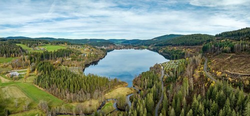 The Seebach flows into the Titisee