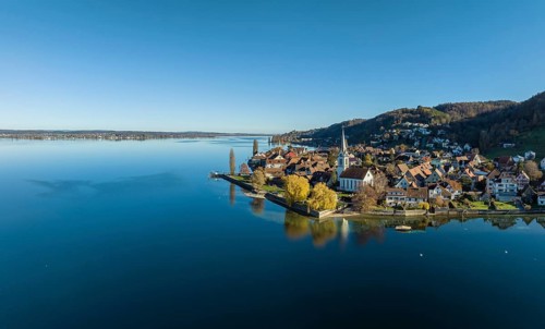 Aerial view of the municipality of Berlingen