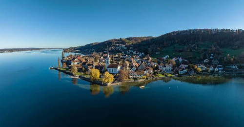 Aerial view of the municipality of Berlingen