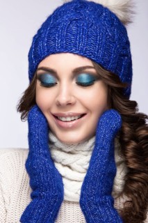 Beautiful girl with a gentle make-up