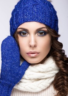 Beautiful girl with a gentle make-up