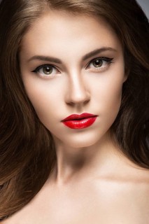 Beautiful woman with evening make-up