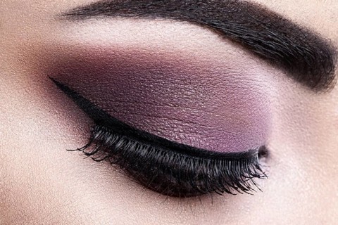 Fashion woman eye makeup. Vision concept. Close-up macro