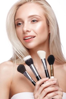 Beautiful young girl with a light natural make-up
